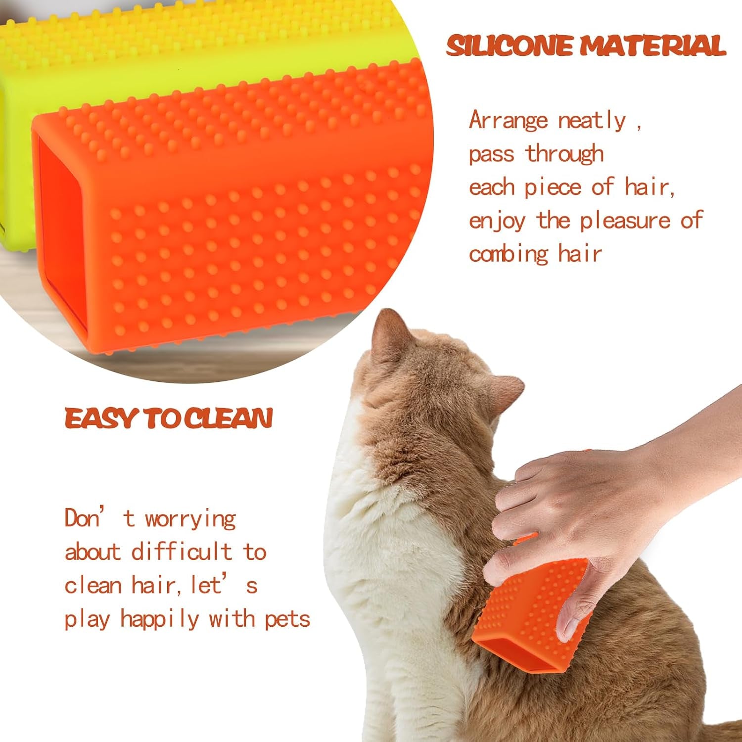 2Pcs Pet Dog Cat Hair Remover, Pet Hair Removal Tool, Car Carpet Cleaner for Pet Hair,Dog Hair Remover for Car，Interior, Furniture, Sofa