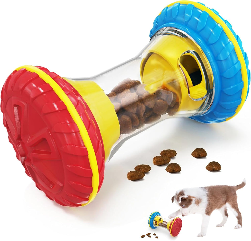 Interactive Dog Toys, Dog Puzzle Toys for Smart, Dog Enrichment Toy to Keep Them Busy, Treat Dispensing Toy Slow Puzzles Feeder, Blue