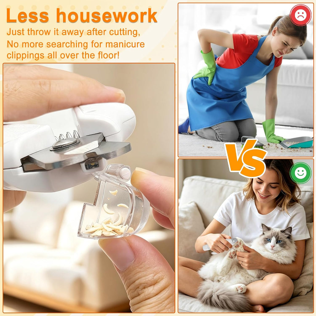 Dog Nail Clippers & Grinder with LED Light