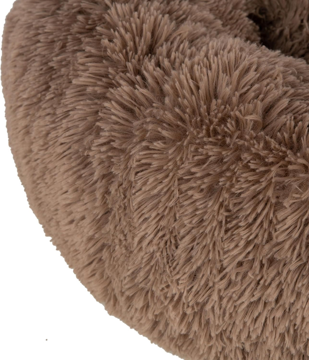 Soft Plush Cute Indoor Dog Bed for Small, Medium, and Large Breeds - Caramel, 20X20X6''