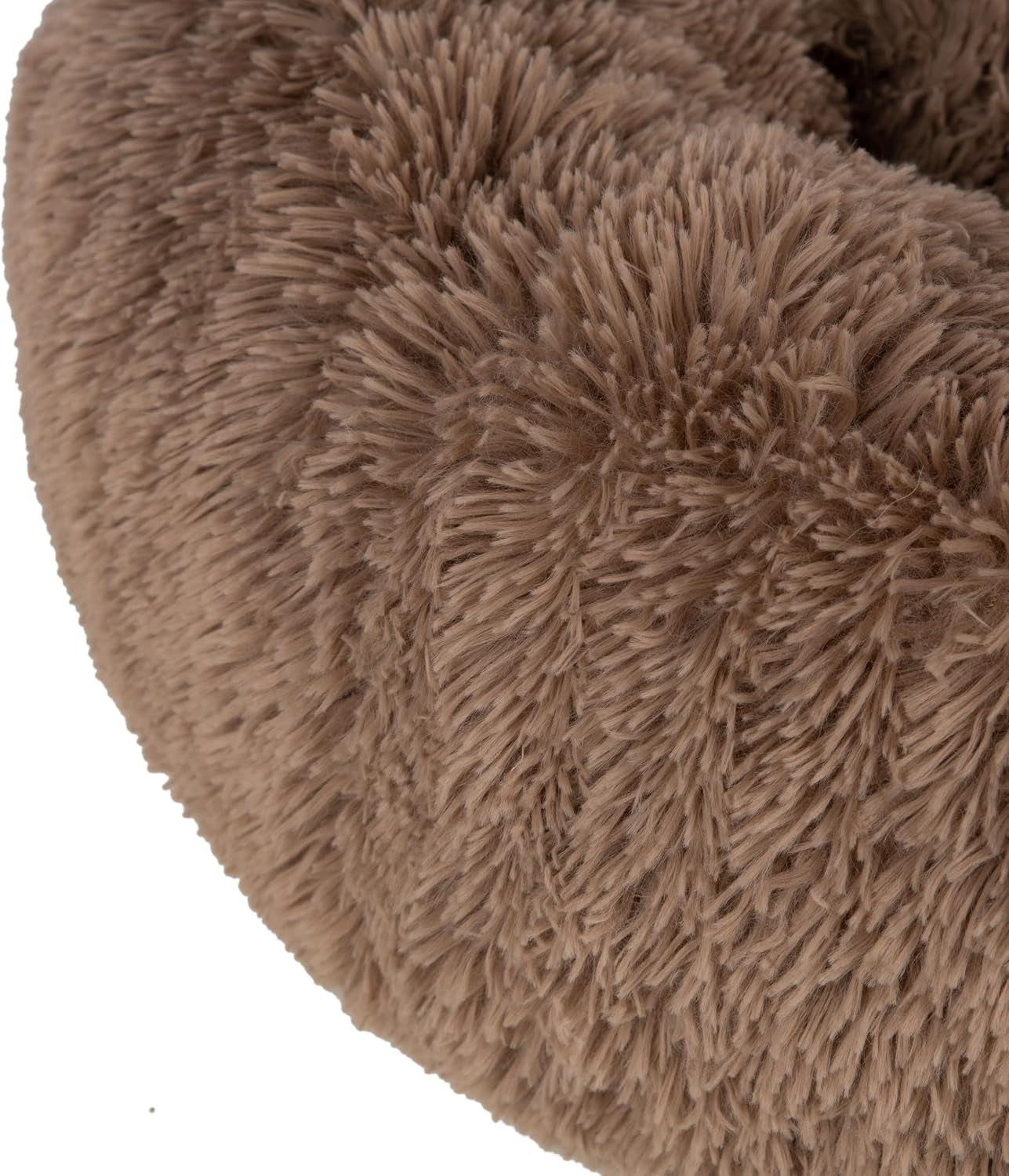 Soft Plush Cute Indoor Dog Bed for Small, Medium, and Large Breeds - Caramel, 20X20X6''