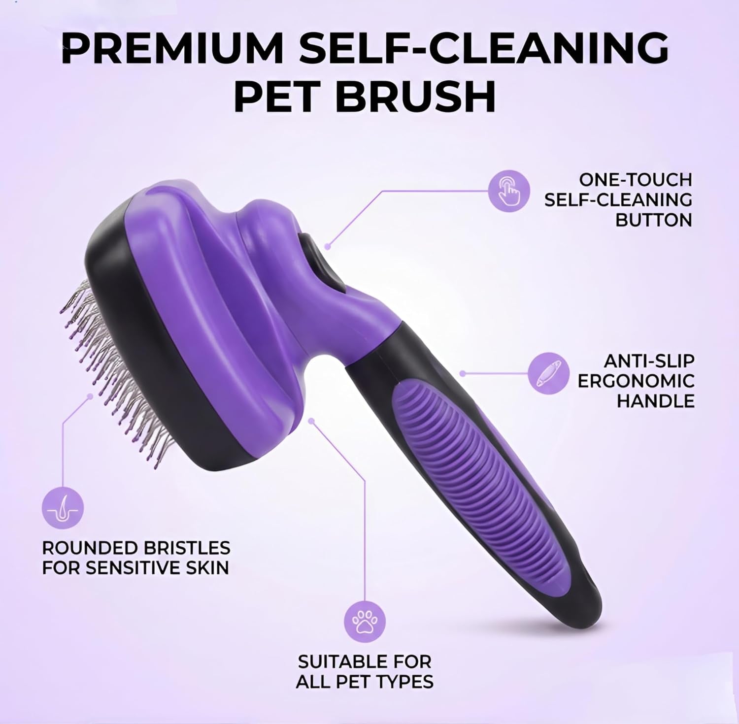 Cat Grooming Kit,Kitten Puppy Pet Dog Grooming Kit,Dog Slicker Brush,9Pcs