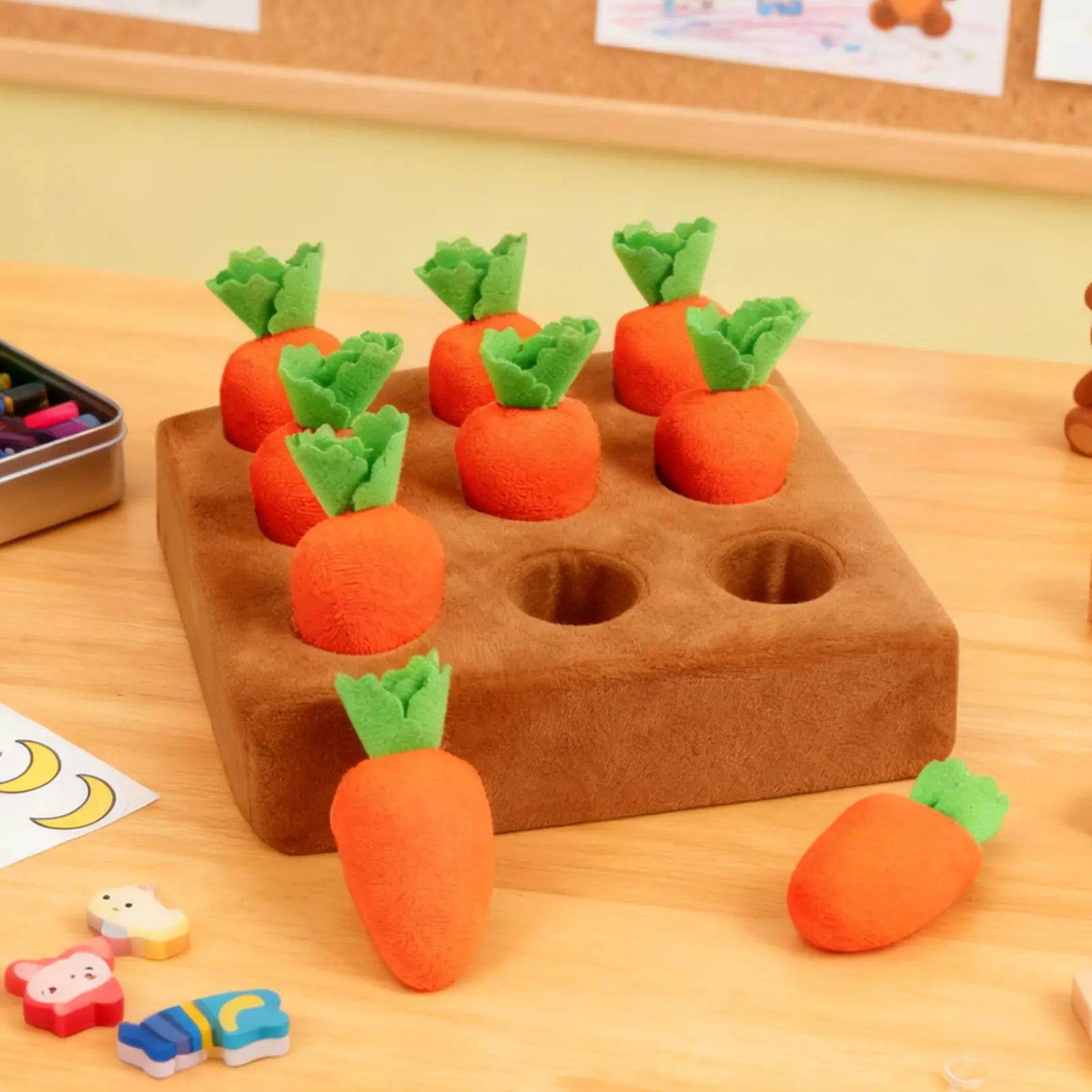 Snuffle Mat for Dogs Interactive Enrichment Funny Toys Pet Carrot Puzzle Toy Dog Activity Mat for Boredom Relief Foraging