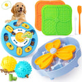 Slow Feeding Enrichment Set with Lick Mat & Puzzle Toy