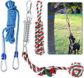 Dog Outdoor Bungee Hanging Toy, Tether Tug of War Toys for Medium to Large Dog to Exercise, Durable Interactive Tug Toy, Dog Rope Toys