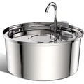 Cat Water Fountain Stainless Steel, 108Oz/3.2L Automatic Cat Fountain, Dog Water Dispenser, Super Silen, Multi-Filtration. Dishwasher Safe for Cats, Dogs, Multiple Pets