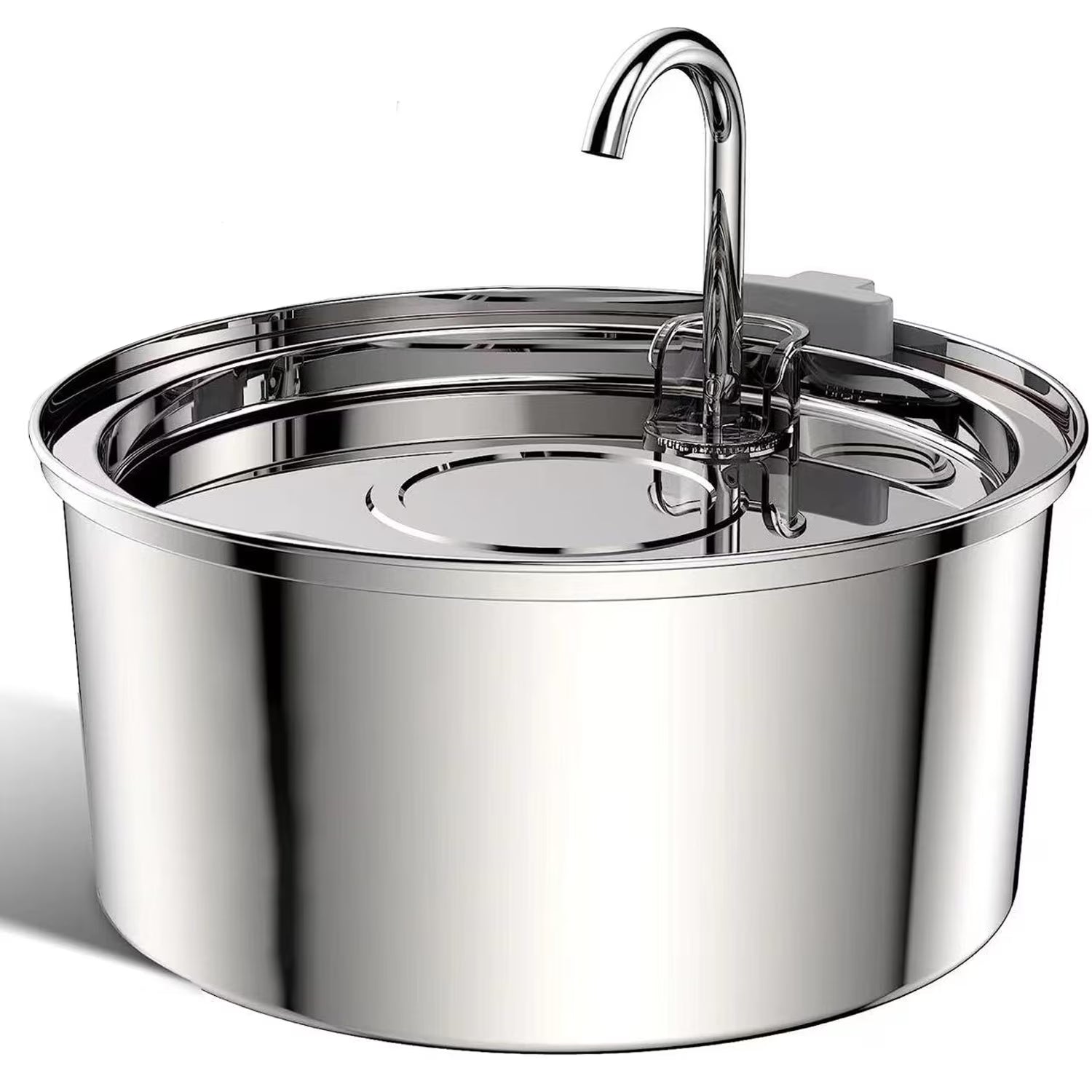 Cat Water Fountain Stainless Steel, 108Oz/3.2L Automatic Cat Fountain, Dog Water Dispenser, Super Silen, Multi-Filtration. Dishwasher Safe for Cats, Dogs, Multiple Pets