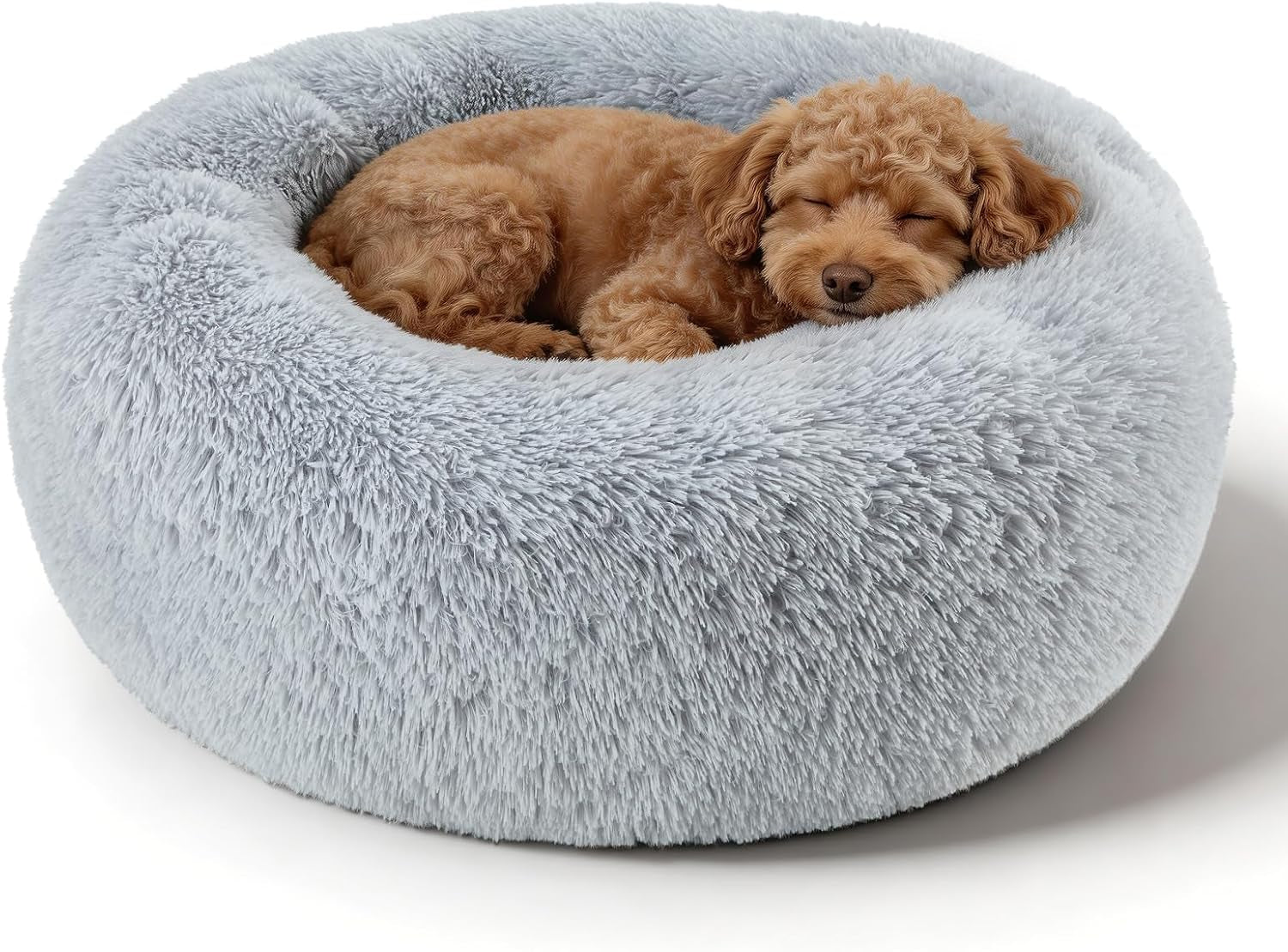 Dog Calming Beds for Small Medium Dogs Donut round Washable Anxiety Dog Bed