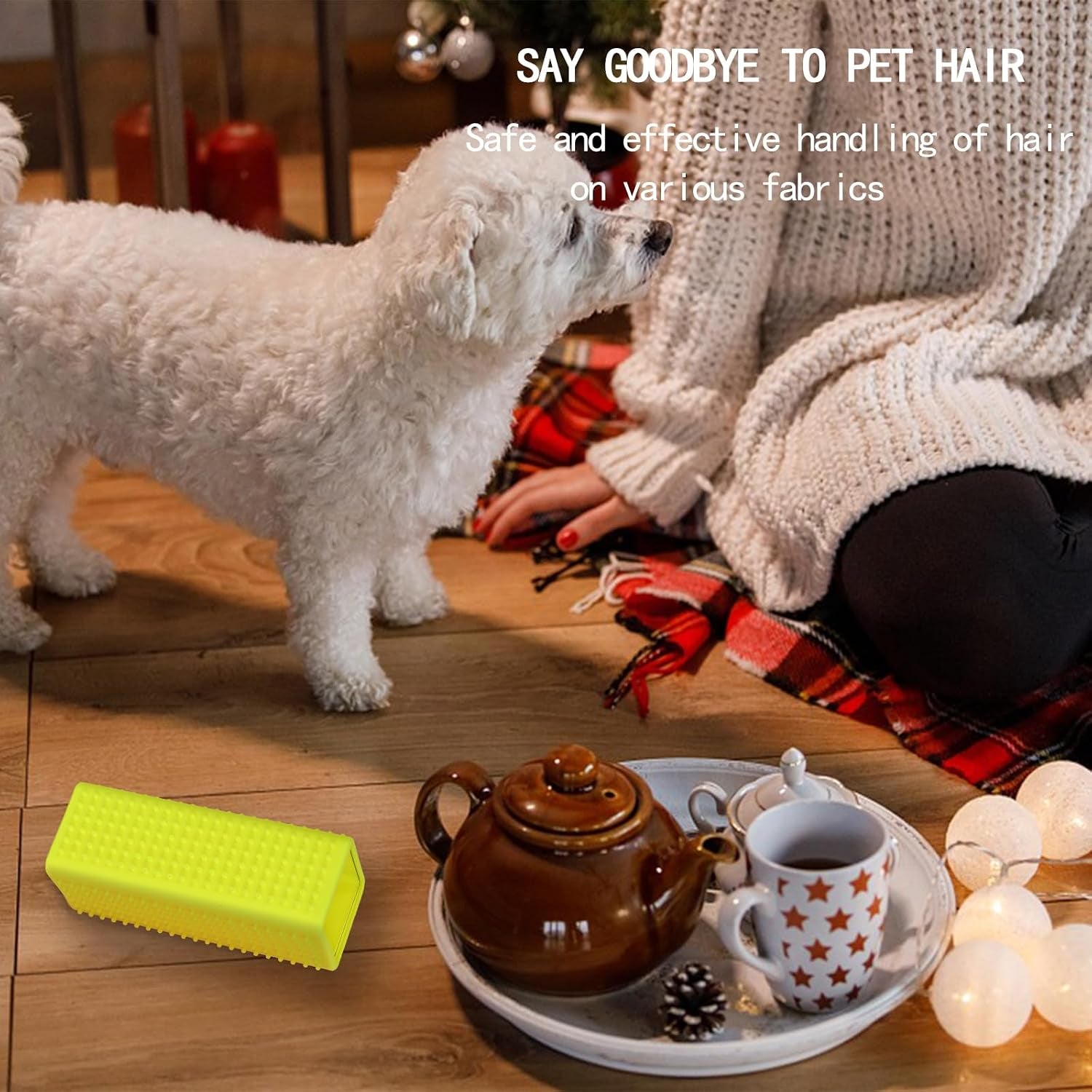 2Pcs Pet Dog Cat Hair Remover, Pet Hair Removal Tool, Car Carpet Cleaner for Pet Hair,Dog Hair Remover for Car，Interior, Furniture, Sofa