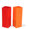 2Pcs Pet Hair Remover, Car Carpet Cleaner for Dog & Cat Hair, Interior, Furniture, Sofa （Orange and Red）