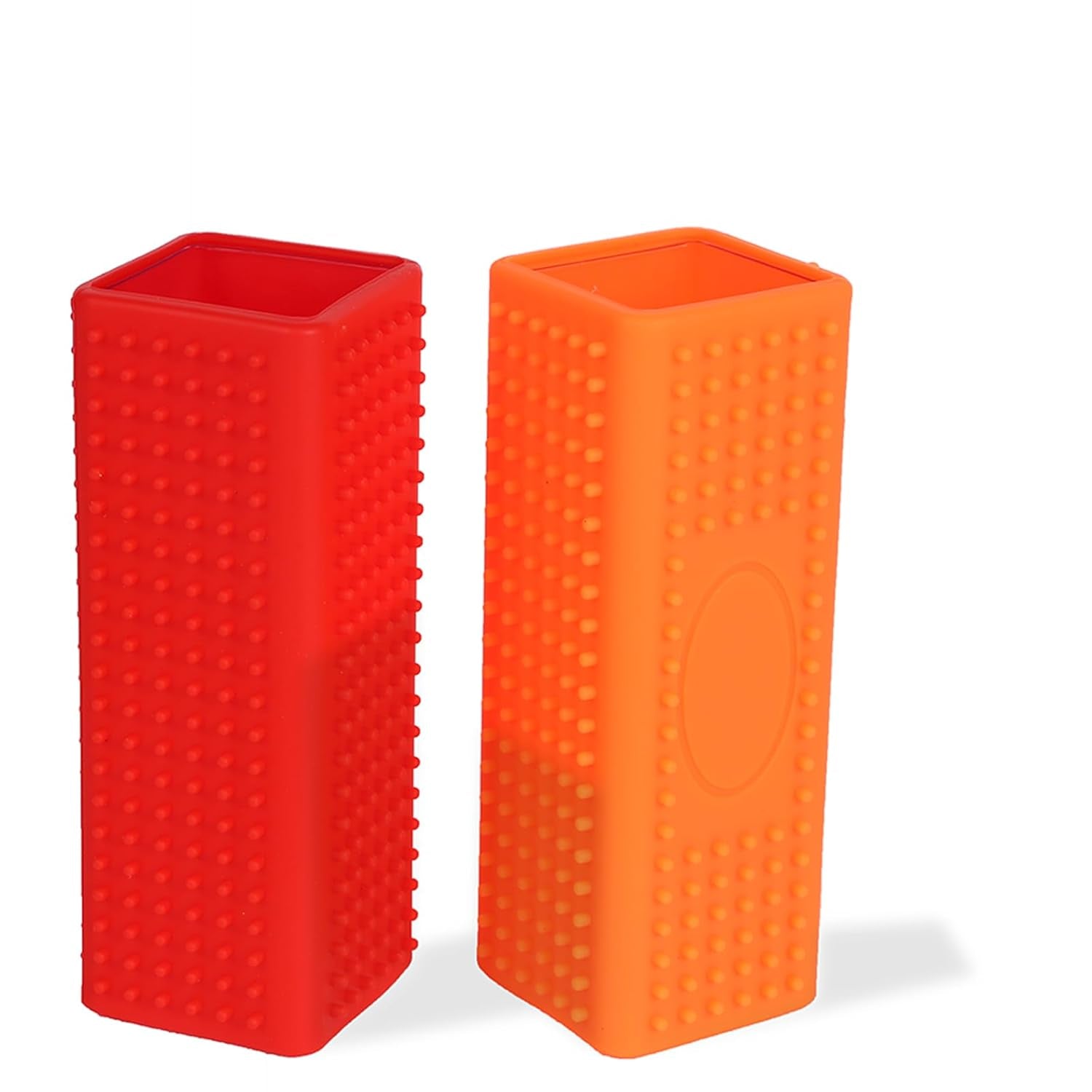 2Pcs Pet Hair Remover, Car Carpet Cleaner for Dog & Cat Hair, Interior, Furniture, Sofa （Orange and Red）