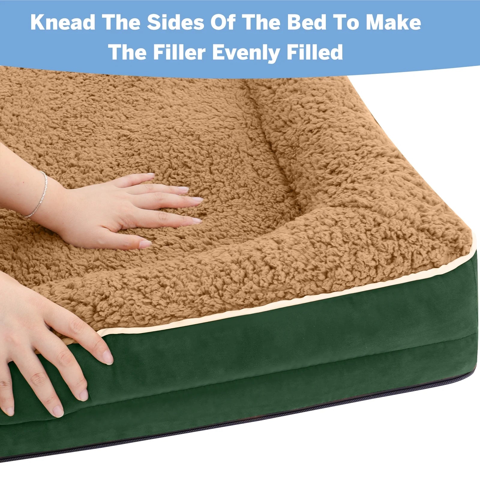 Dog Bed for Large Medium Small Dogs Orthopedic Dog Sofa Bed Non Slip Pet Couch with Removable Washable Cover Supportive Egg Crate Foam S to XL